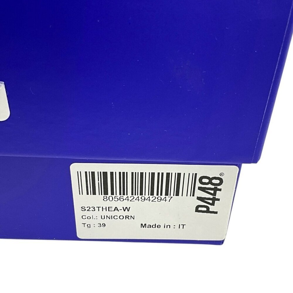 NIB P448 Thea Sneakers Unicorn US Size 8.5 EUR 39 Platform Low Top Leather Italy - Picture 15 of 15